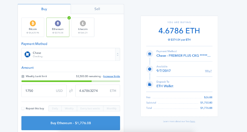 How To Buy Ethereum On Coinbase Coincheckup Crypto Guides