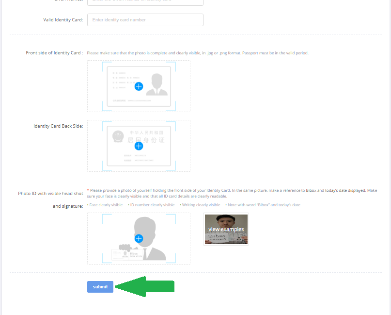 How to verify your profile on Bibox