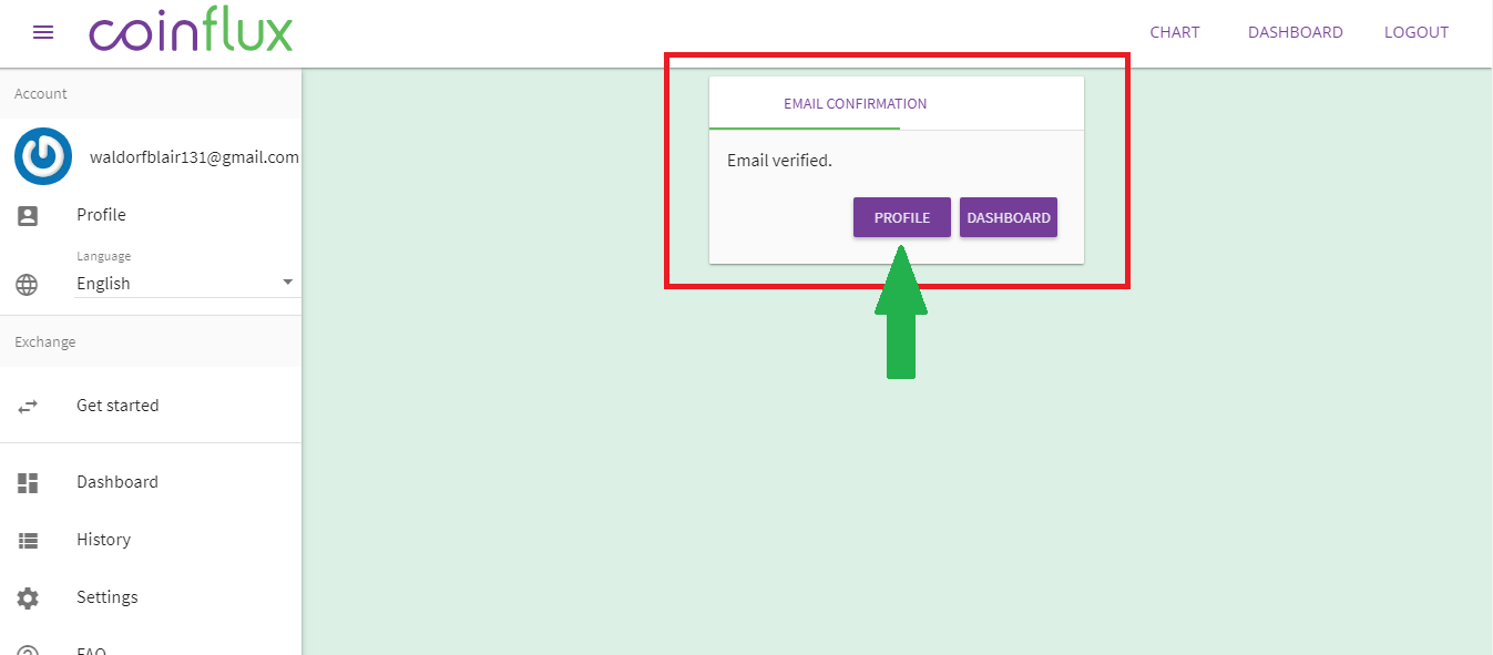 Coinflux - Email Confirmation
