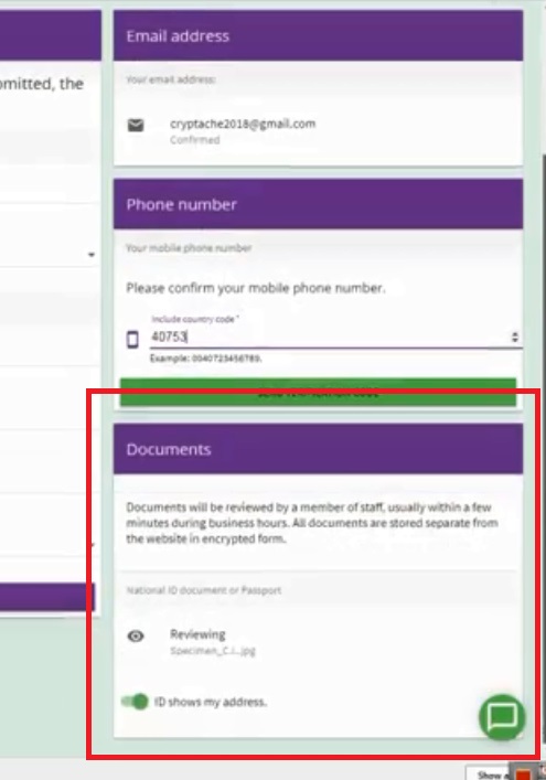 How to verify your CoinFlux account