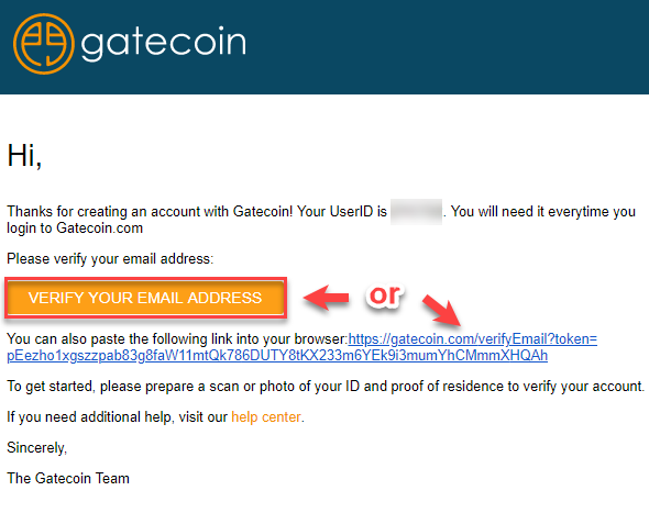 Gatecoin account verify