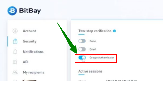 How to enable 2fa on BitBay 2