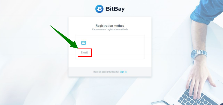 how to register on bitbay