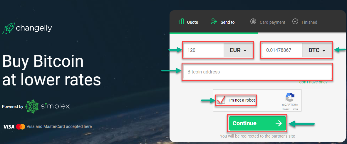 How to buy Bitcoin Gold on Changelly