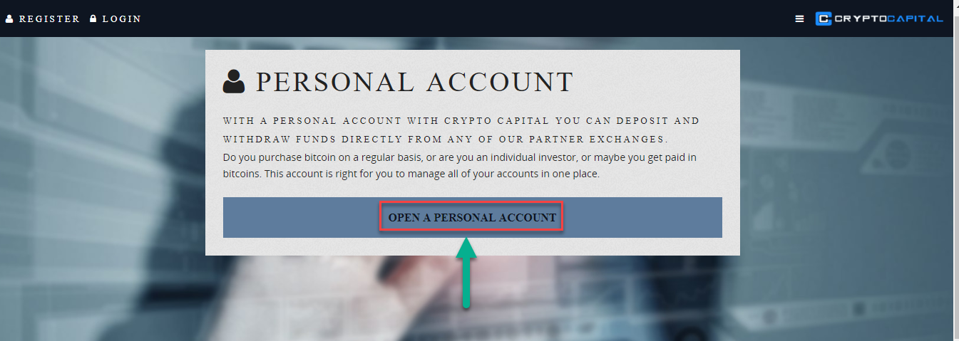 How to register on Crypto Capital