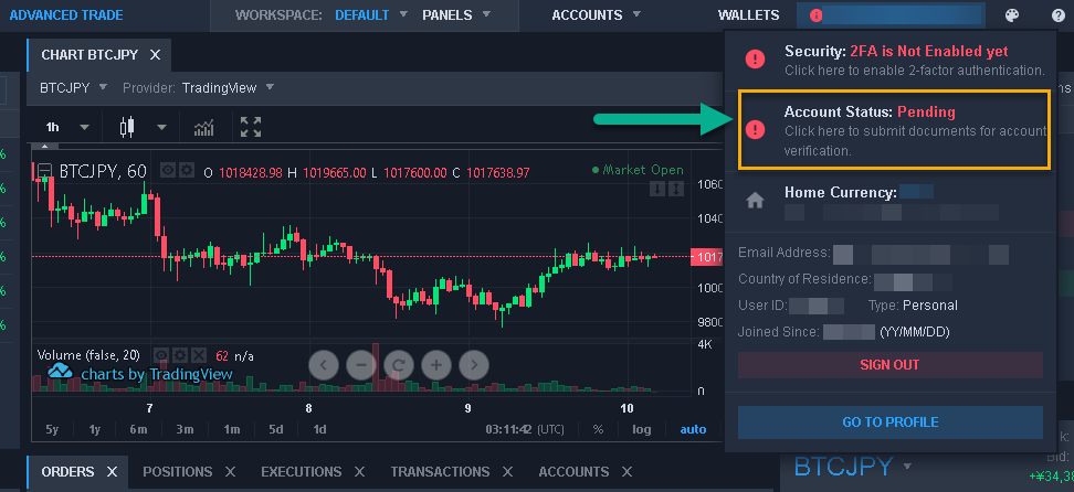 How to verify your Quoinex account