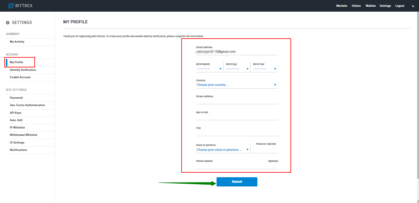 How to withdraw funds from Bittrex