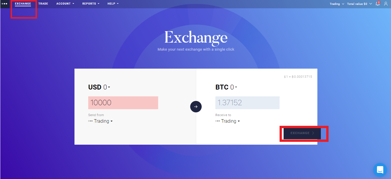 exchange fiat to crypto on DSX