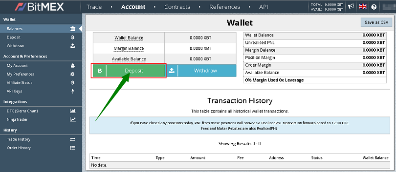 how to fund your BitMEX account