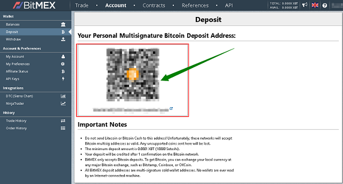 how to fund your BitMEX account