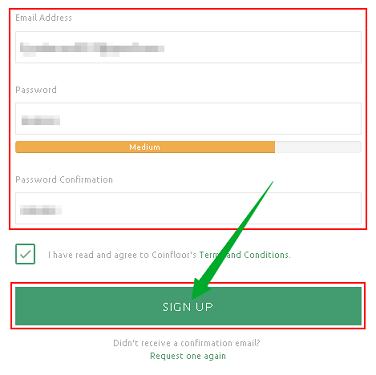how to register on Coinfloor