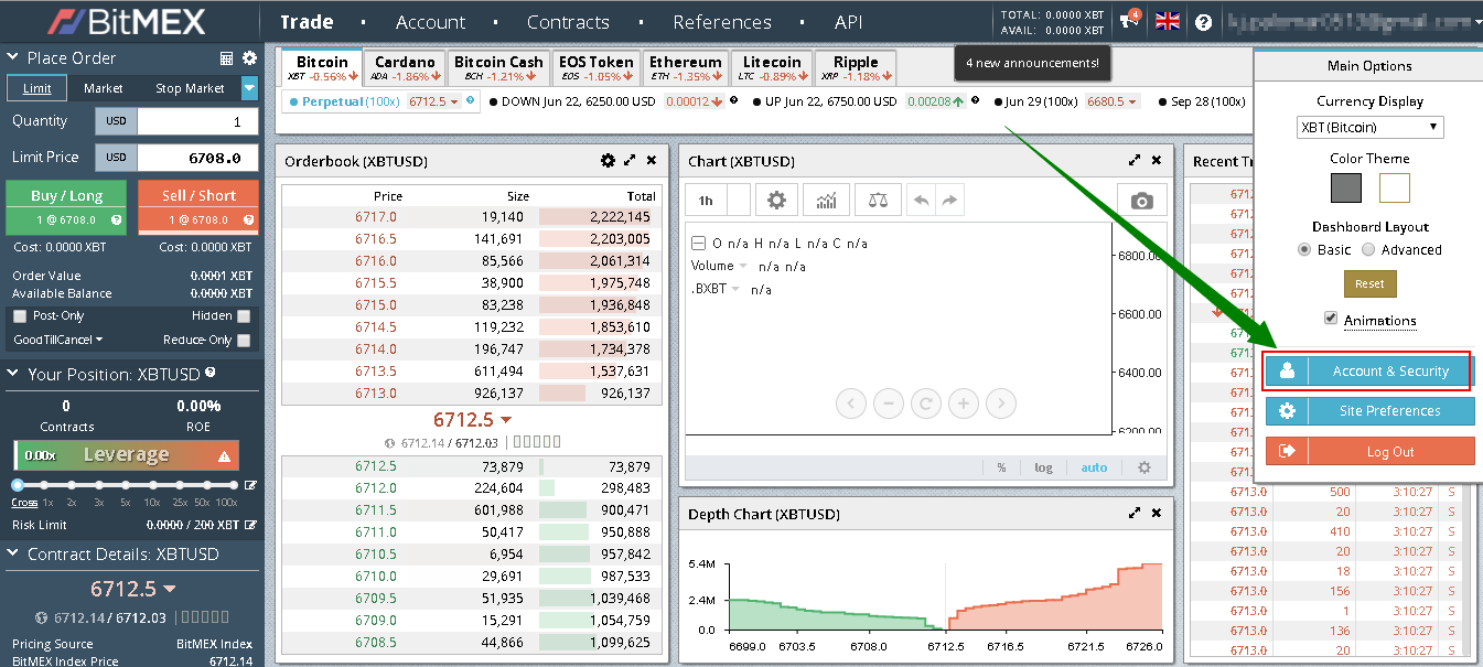 how to set 2fa on bitmex