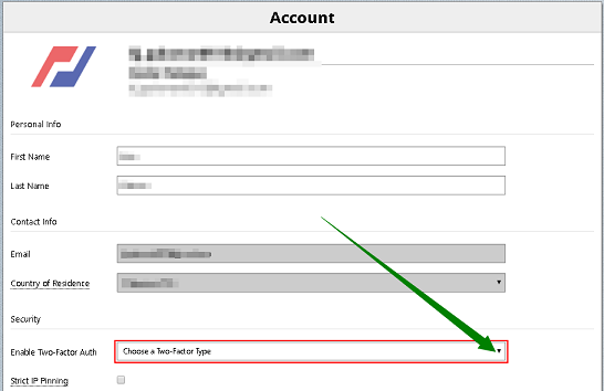 how to set 2fa on BitMEX