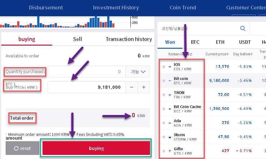 how to buy Waves on Upbit
