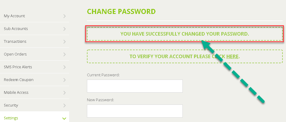 how to change your Bitstamp password