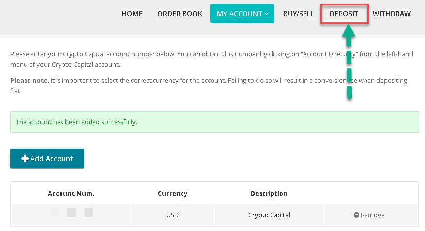 how to fund your 1BTCXE account