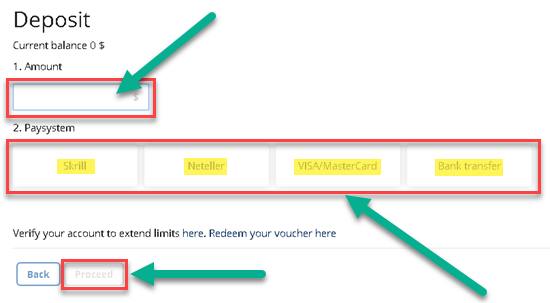 how to fund your Bitlish account