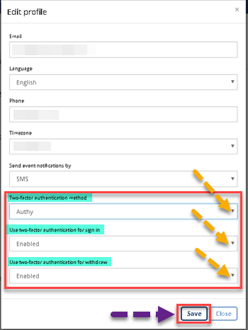 how to set 2fa on Bitlish