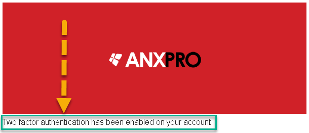 how to set 2fa on ANXPRO