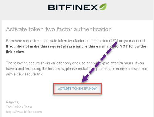 how to set 2fa on Bitfinex