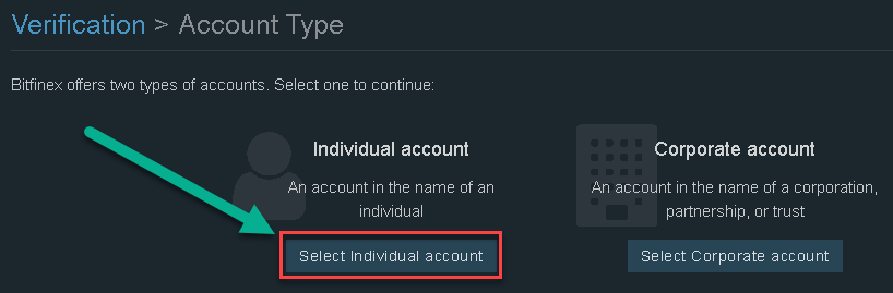 how to verify your Bitfinex account