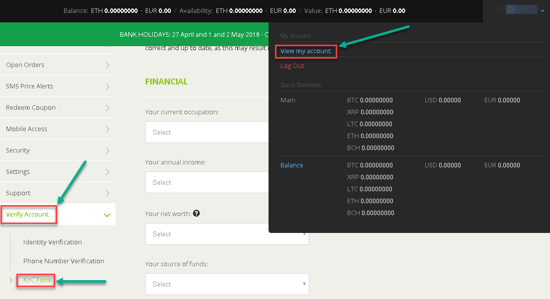 bitstamp password change