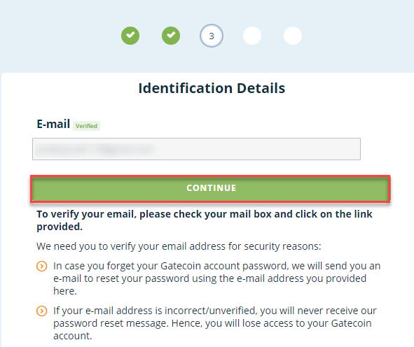 Gatecoin account verify