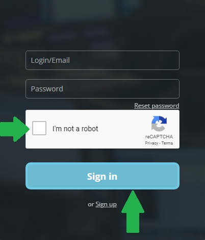 How to log in on HitBTC
