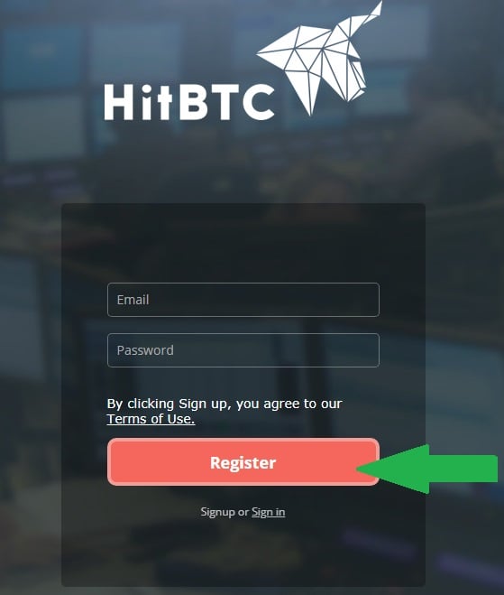 How to sign up on HitBTC