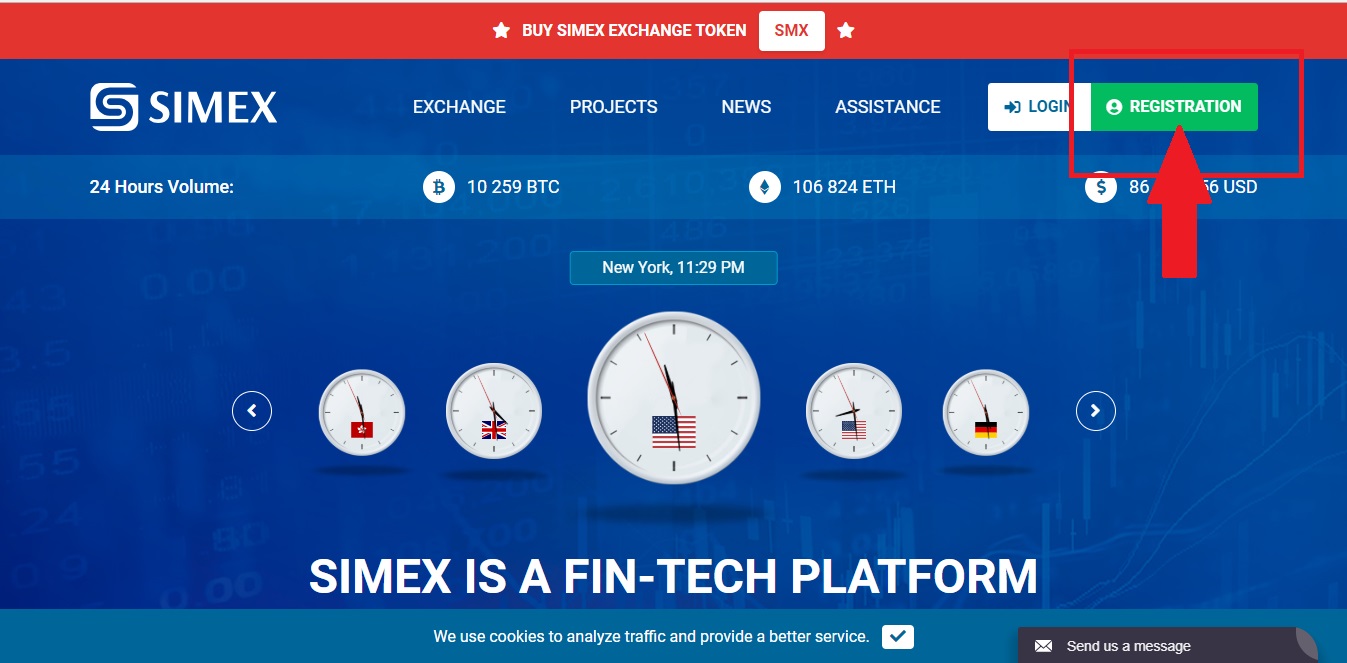 How to sign up on Simex