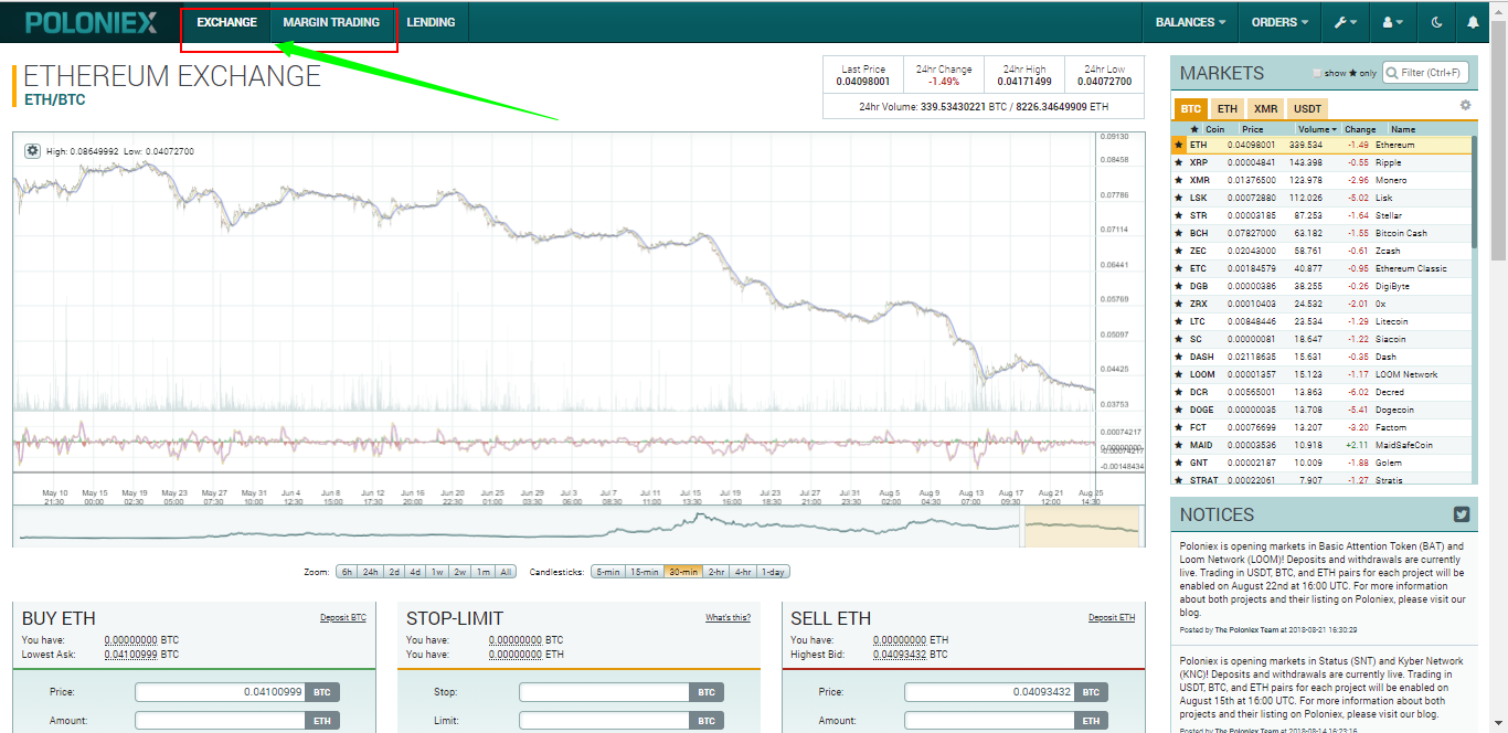 how can i buy bitcoins with ethereum on poloniex