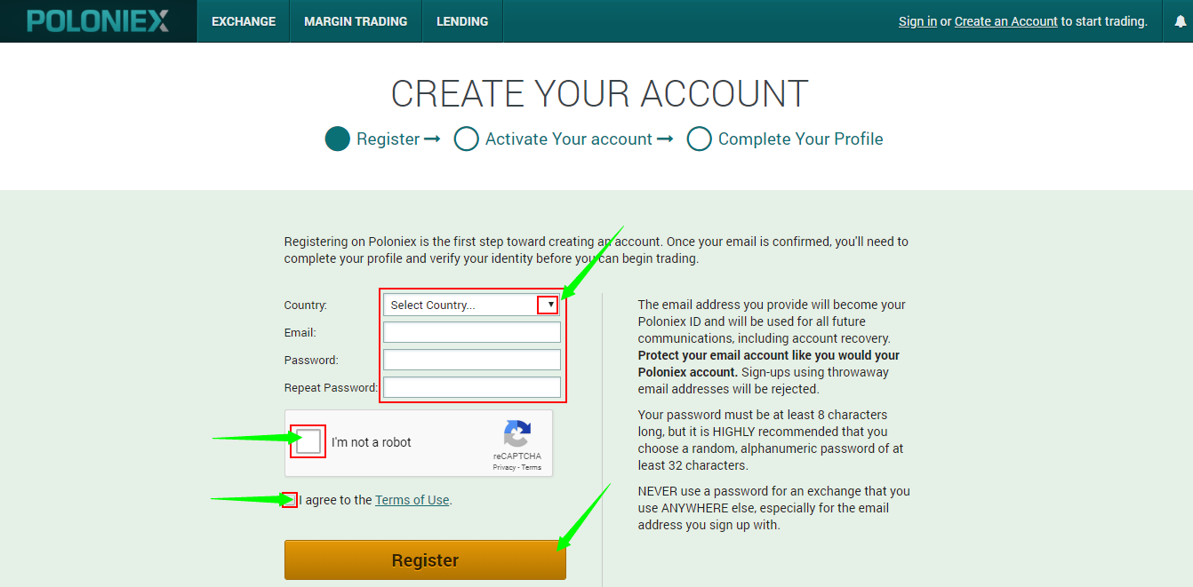 Poloniex Fees