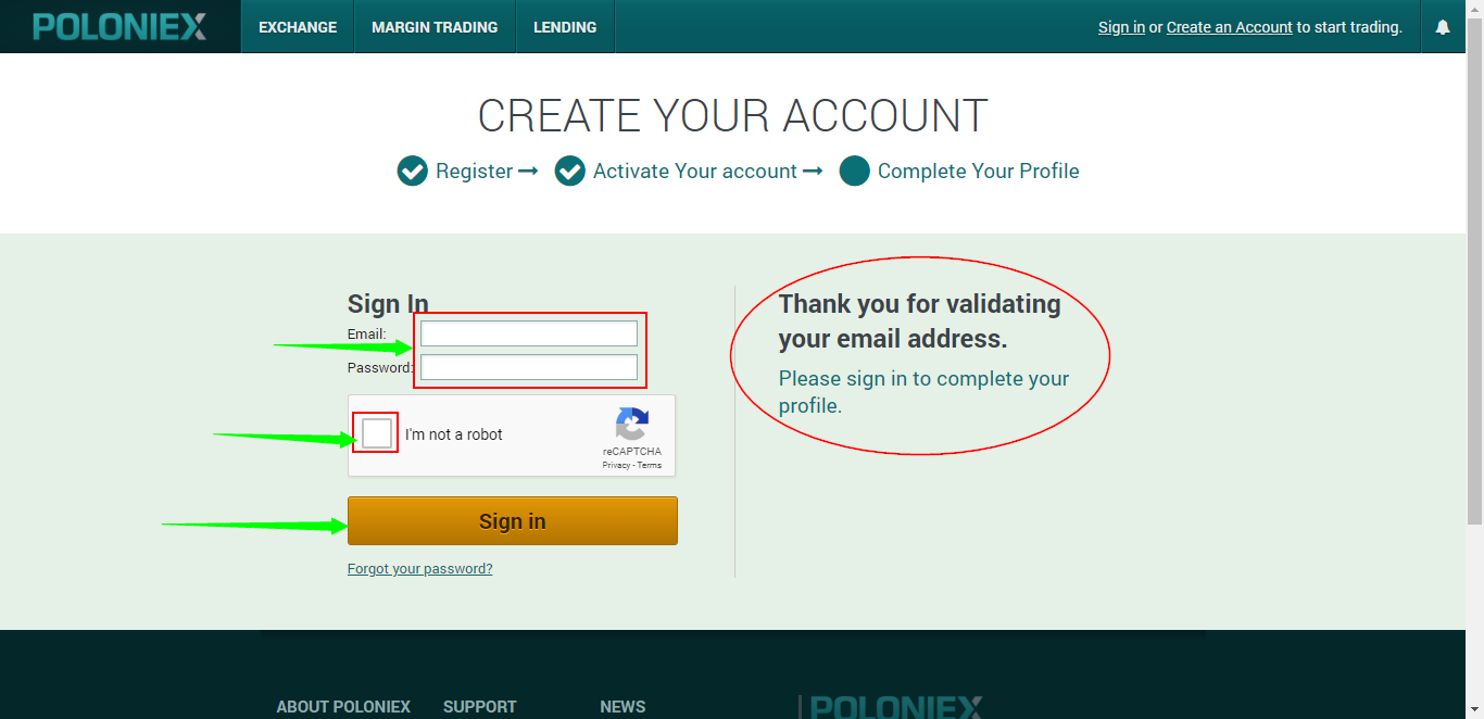 adding bitcoin to poloniex account