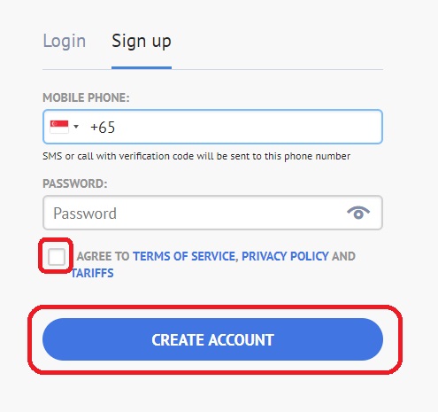 How to sign up on CoinsBank