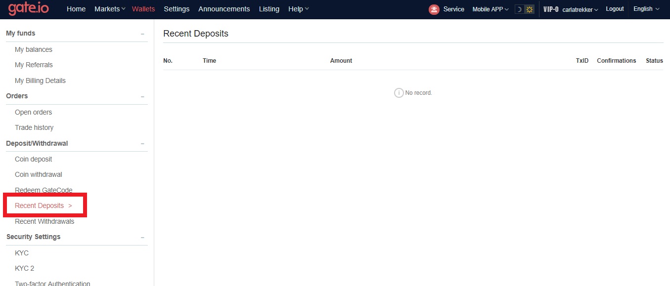 how to deposit on gate.io