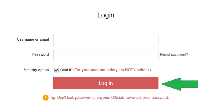 How to log into gate.io