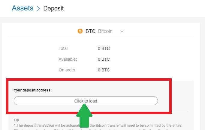 How to deposit funds on Idax